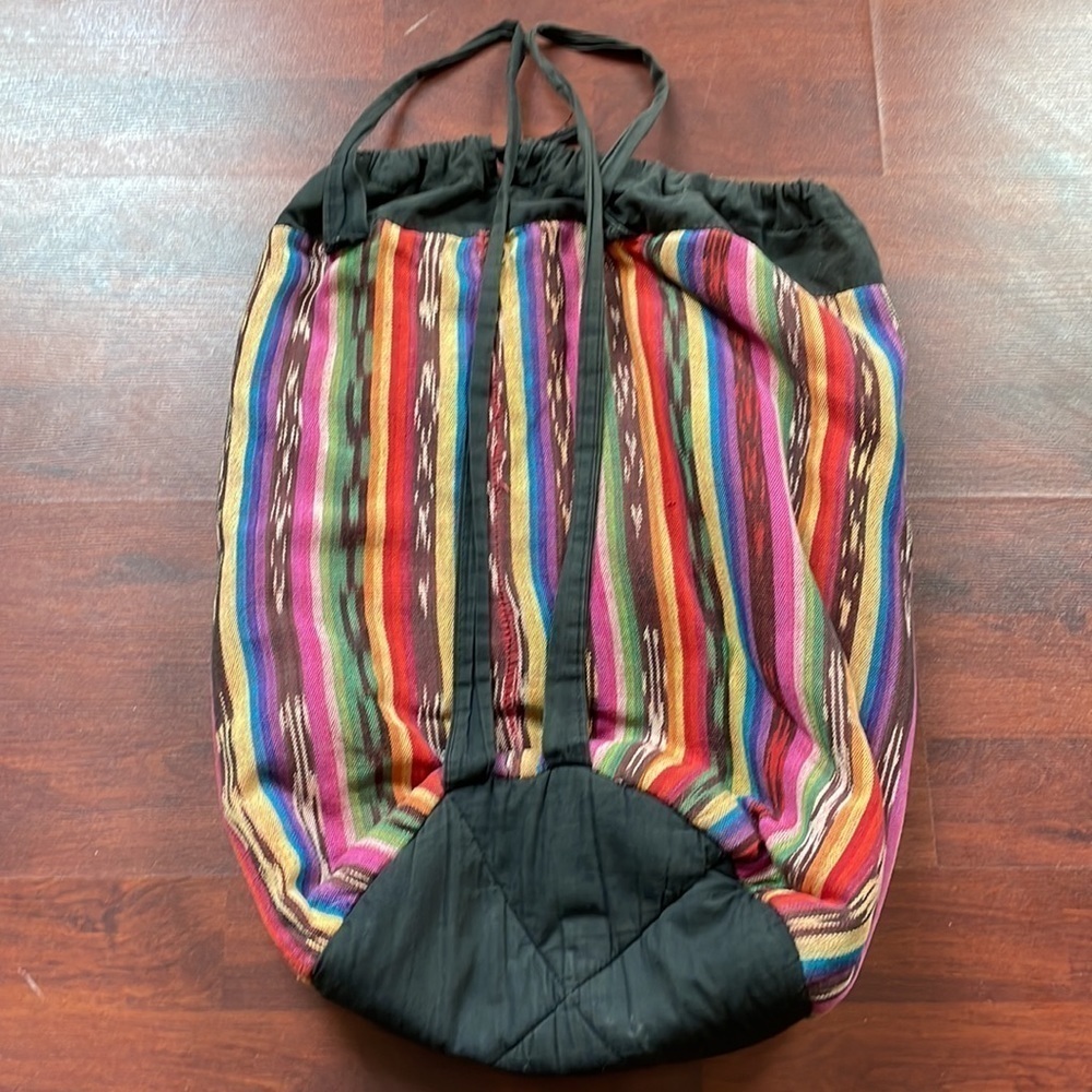 Rainbow Pattern Backpack/tote - Picture 2 of 5